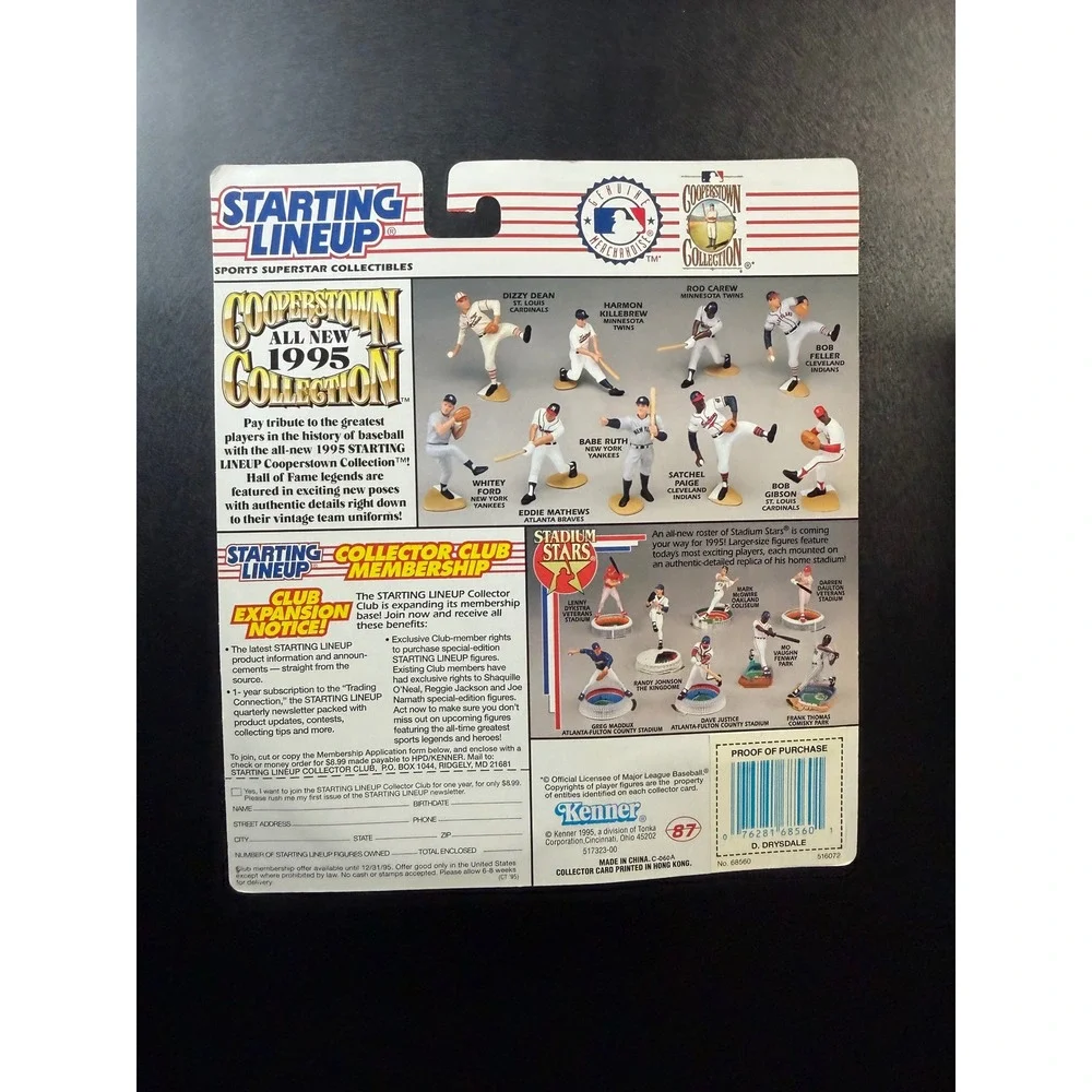 1995 Starting Lineup Cooperstown Collection Don Drysdale LA Dodgers Kenner